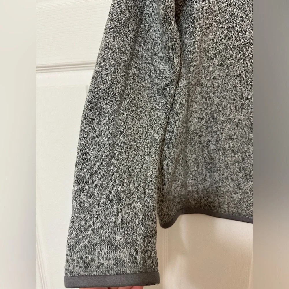 Patagonia Grey Better Sweater Quarter Zip Fleece, Small - Picture 3 of 7
